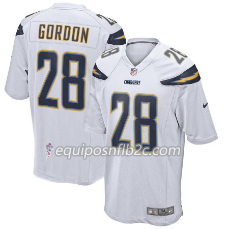 Camiseta Hombre NFL Los Angeles Chargers Melvin Gordon 28 Nike Blanco